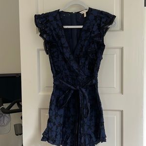 Rebecca Taylor Romper Jumpsuit Size 0 Tie Waist